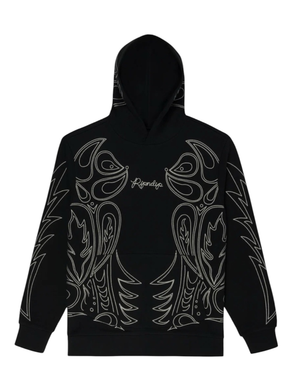 RIPNDIP Howdy Black Graphic Hoodie